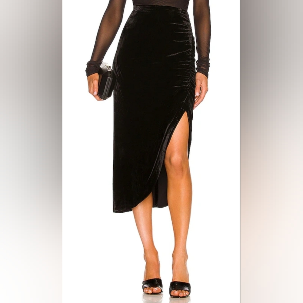 Veronica Beard velvet midi skirt